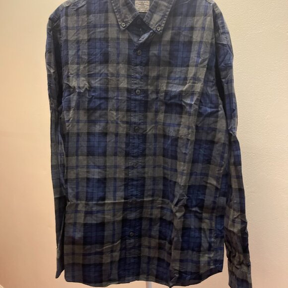 Grunge madras shirts tailored by jcrew mens size Medium mens casual button down - Picture 2 of 4